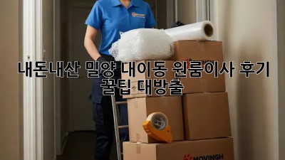 내돈내산 밀양 내이동 원룸이사 후기🏠 & 꿀팁 대방출🍯